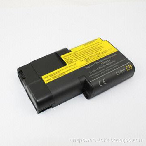Laptop Battery, 6-cell, Replacement for IBM T20, 4,400mAh, 49W, Black Color
